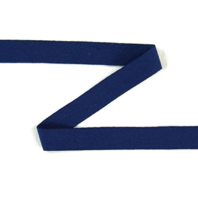 Twill ribbon, 14 mm, donker blauw