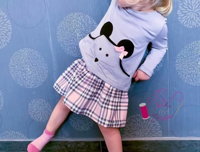 Patron robe / cardigan enfant pdf Marie Jane Ba.binaa Patterns, en allemand