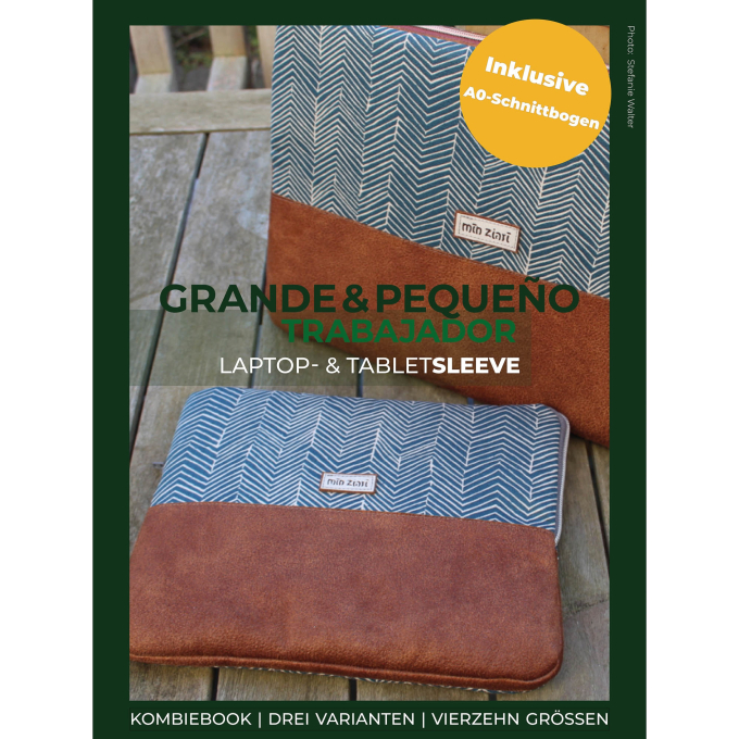 Kombi E-Book LaLilly Herzileien Laptoptasche Grande Trabajador & Pequeno Trabajador, duits