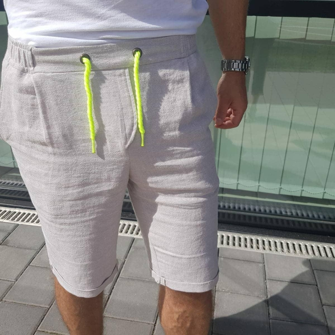 Geraaid koord 5 mm, neongeel
