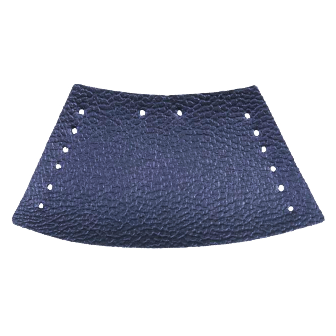 Koord einde imitatieleer, marineblauw