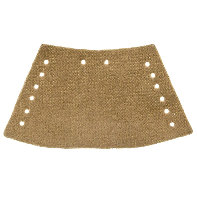 Embout cordon sweat en suédine, beige