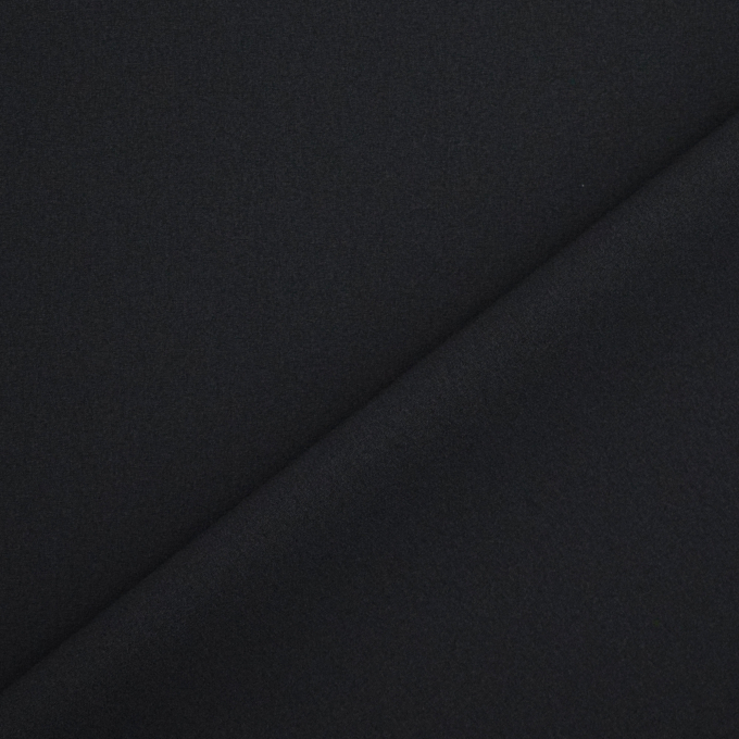 Tissu crêpe georgette uni, noir