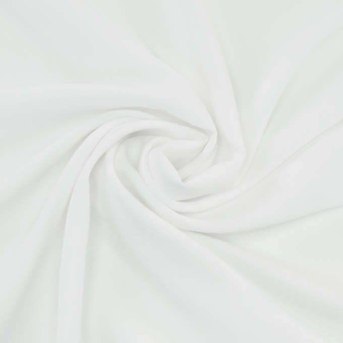 Tissu crêpe georgette uni, blanc