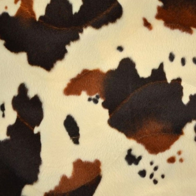 Tissu fausse fourrure peau de bête Vache 2