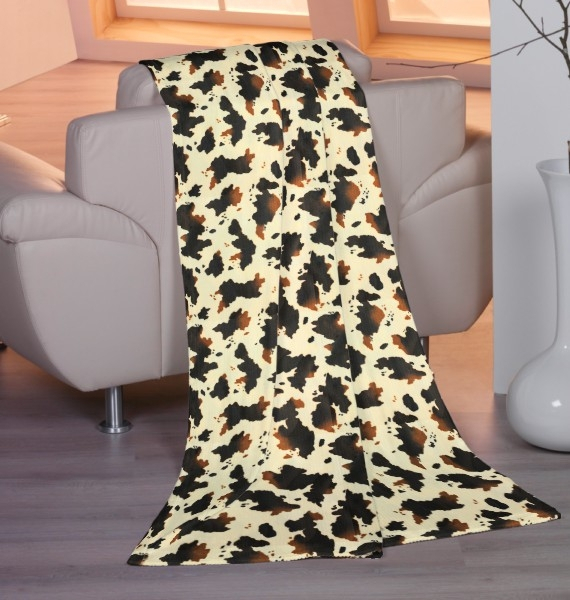 Tissu fausse fourrure peau de bête Vache 2