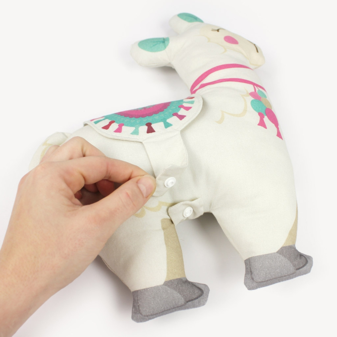 Tissu coton panneau Lama & jeune fille du Pérou Just Be Llamazing Kullaloo Cut & Sew