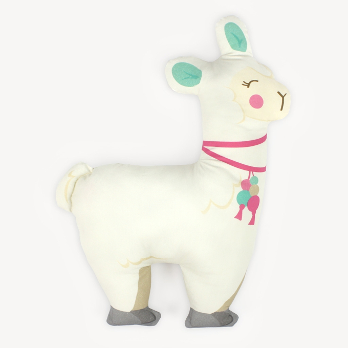 Tissu coton panneau Lama & jeune fille du Pérou Just Be Llamazing Kullaloo Cut & Sew
