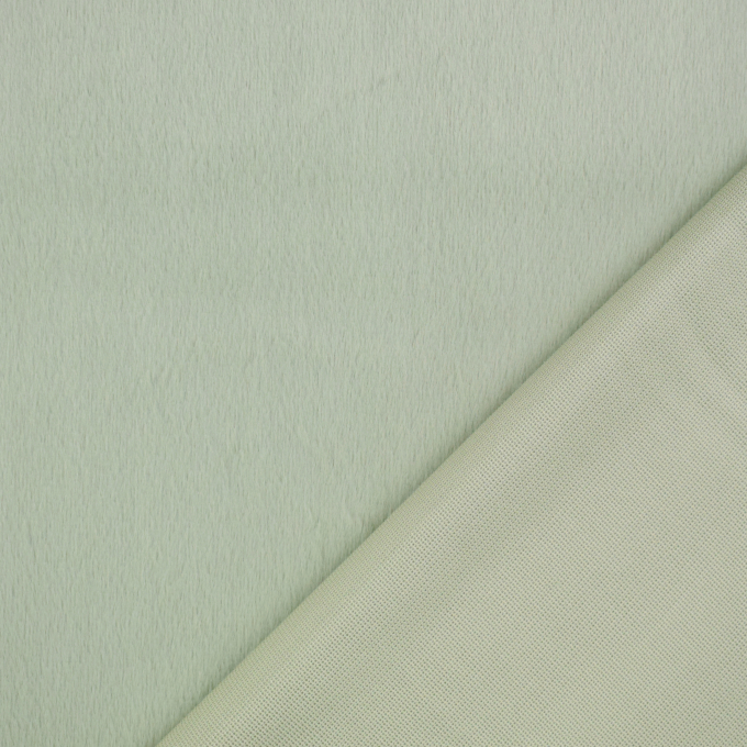 Tissu fausse fourrure, vert pâle