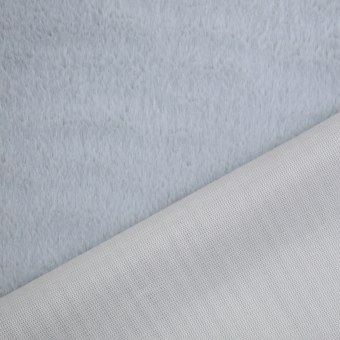 Tissu fausse fourrure, gris clair