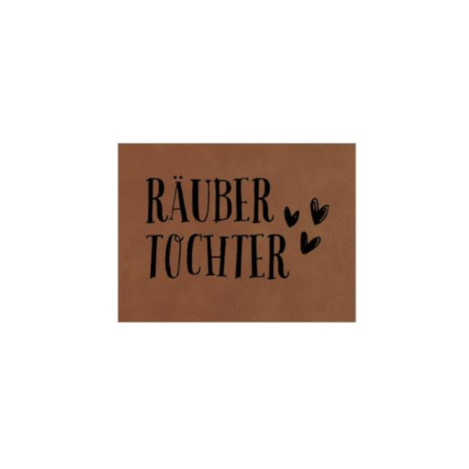 Étiquette en similicuir à coudre Räubertochter