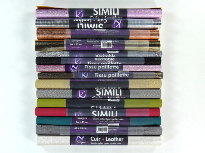 Kunstleer metallic mat donkergrijs, strook 66 x 45 cm