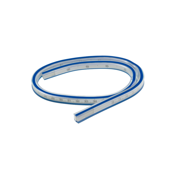 Règle souple couture, règle courbe flexible, 50 cm / 20 pouces
