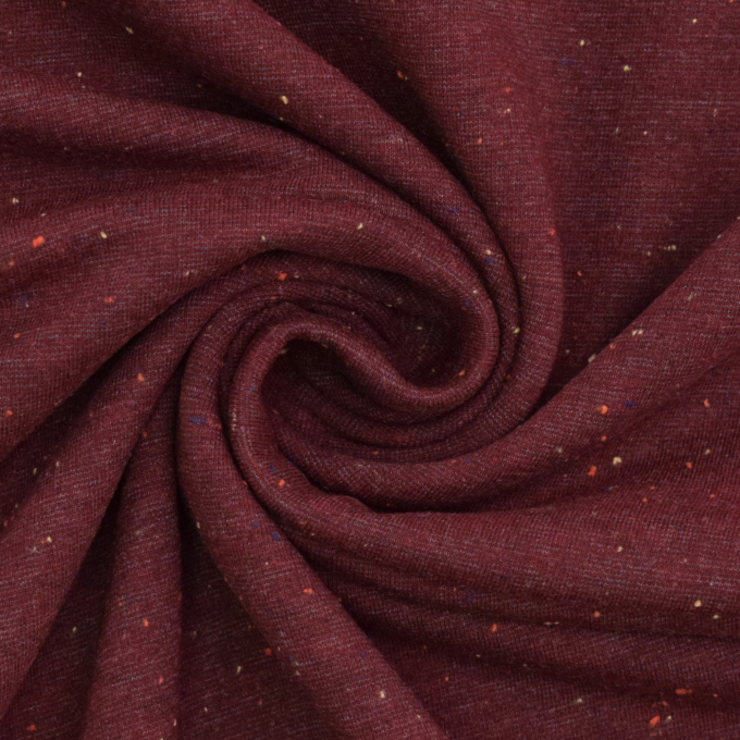 Zachte sweatshirtstof Cosy Colors, donkerrood