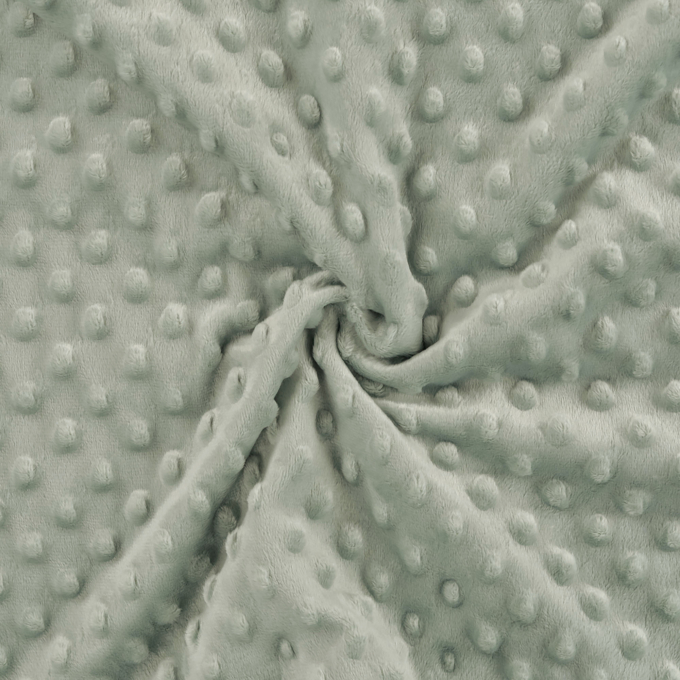 Kuschelfleece Minky Dots, blassgrün