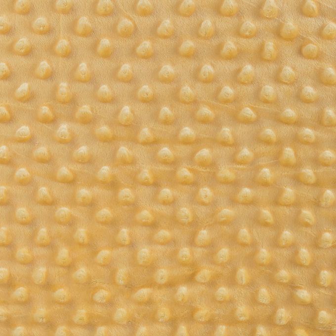 Tissu polaire minky doux à pois, jaune clair