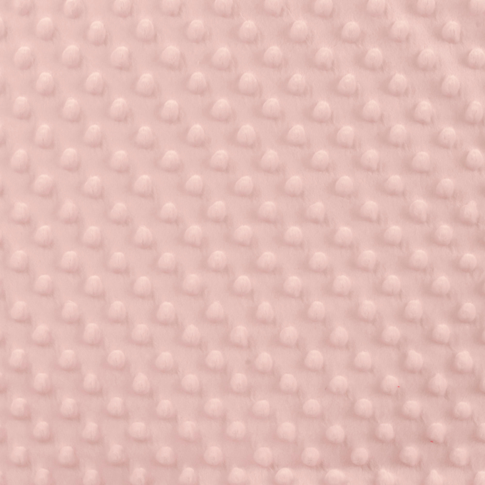Tissu polaire minky doux à pois, rose
