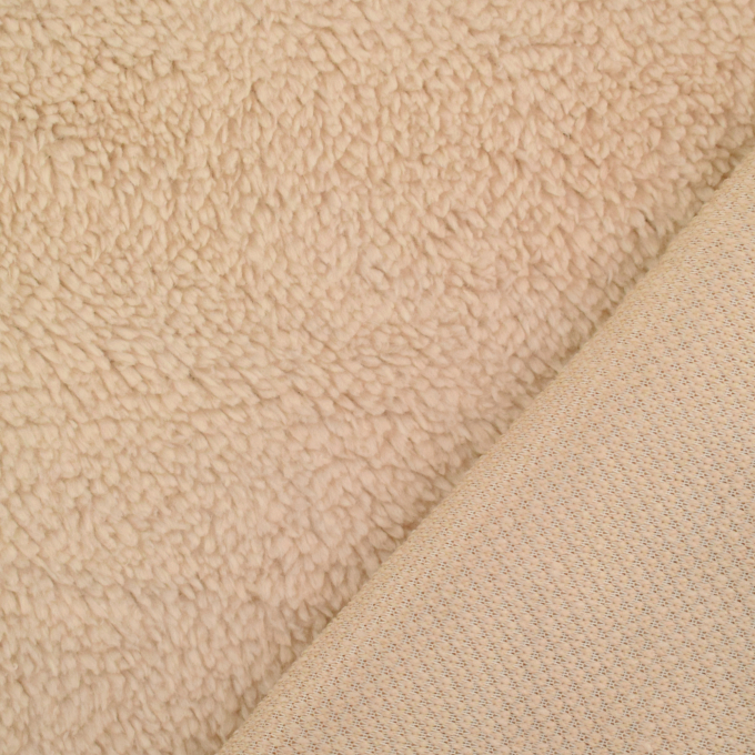 Kuschelteddystoff, beige