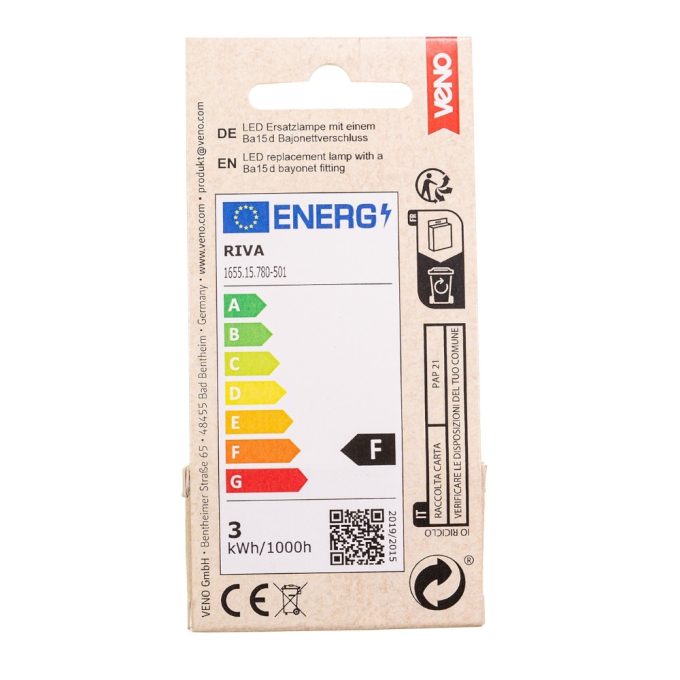 Ampoule de rechange LED avec culot à baïonnette