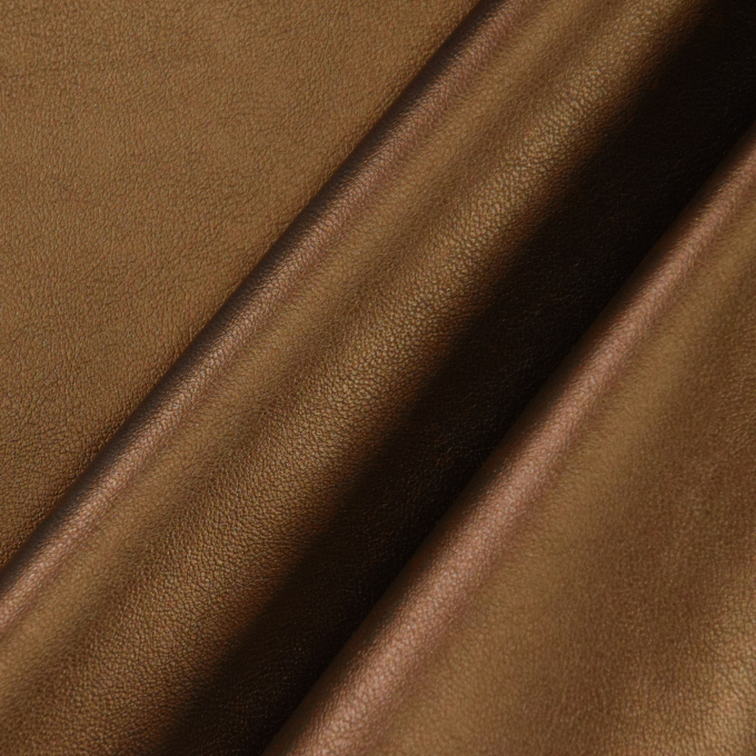 Tissu simili cuir synthétique, couleur bronze