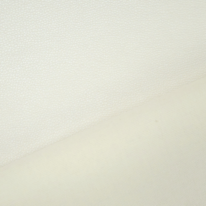 Tissu simili cuir synthétique lavea, blanc nacré