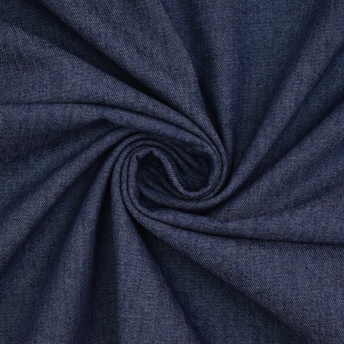 Lichte  jeans blousestof,  donkerblauw