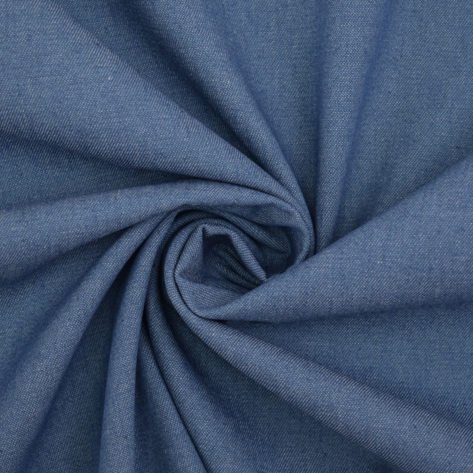 Lichte  jeans blousestof, medium blauw