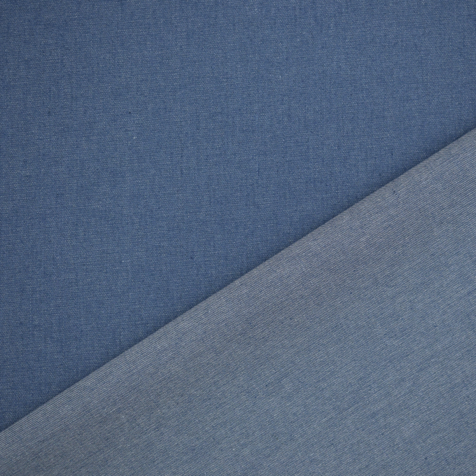 Lichte  jeans blousestof, medium blauw