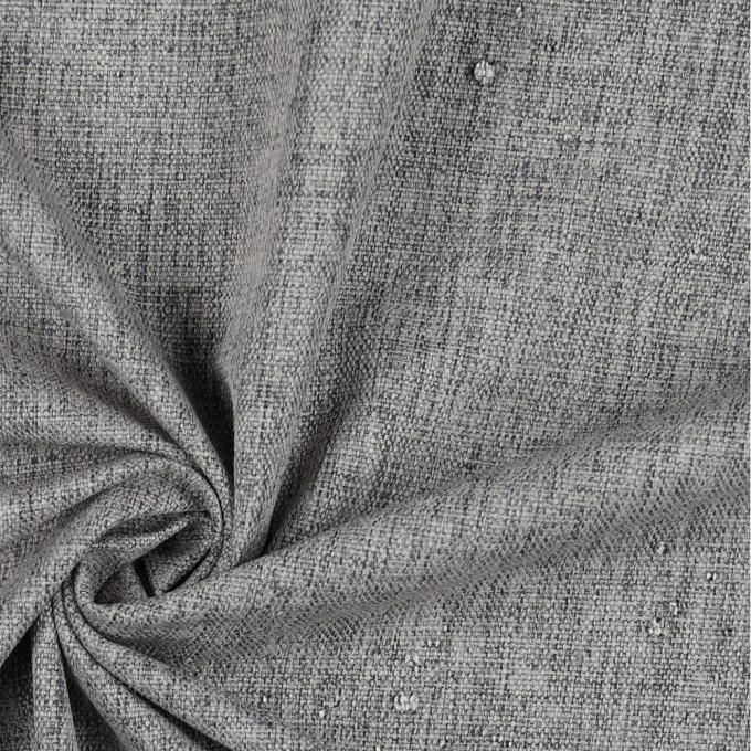 Tissu imperméable extérieur léger Melanie uni, gris clair chiné