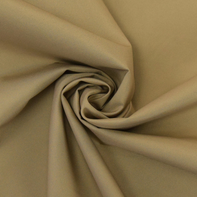 Tissu déperlant extérieur léger Panama uni, chamois