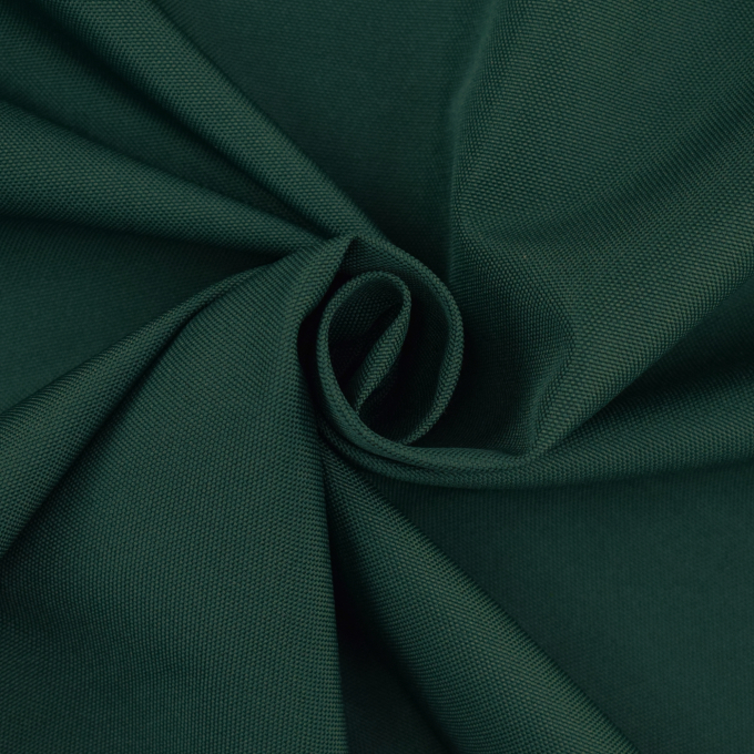 Tissu déperlant extérieur léger Panama uni, vert foncé