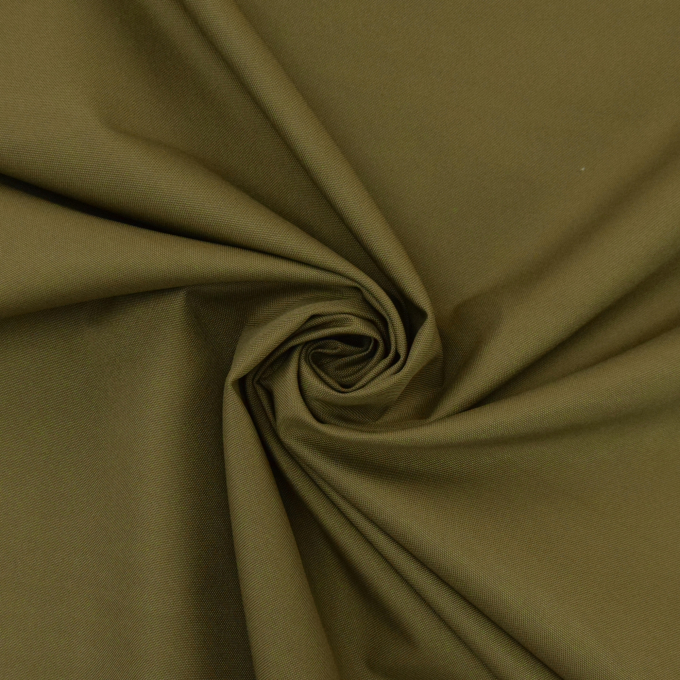 Tissu déperlant extérieur léger Panama uni, vert mousse