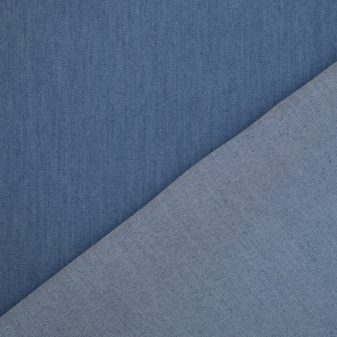 Lichte jeansstof stretch chambray, jeansblauw