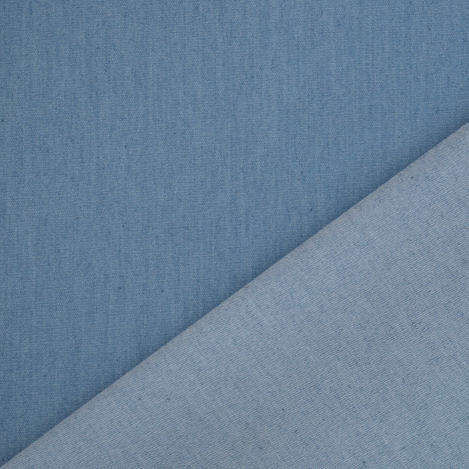 Lichte jeansstof stretch chambray, helderblauw