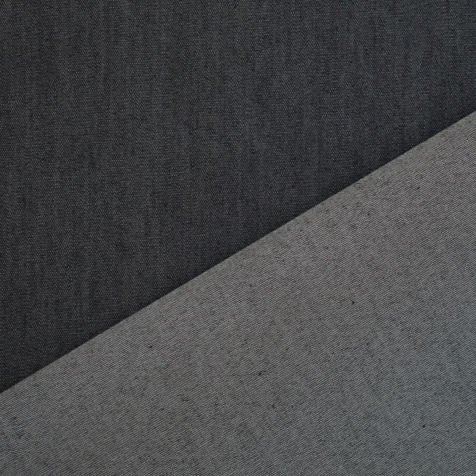 Lichte jeansstof stretch chambray, zwart