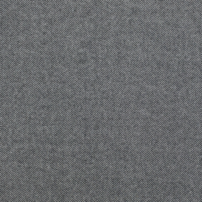 Lightweight Wool fabric herringbone, black