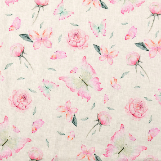 Linnen Butterfly, roze