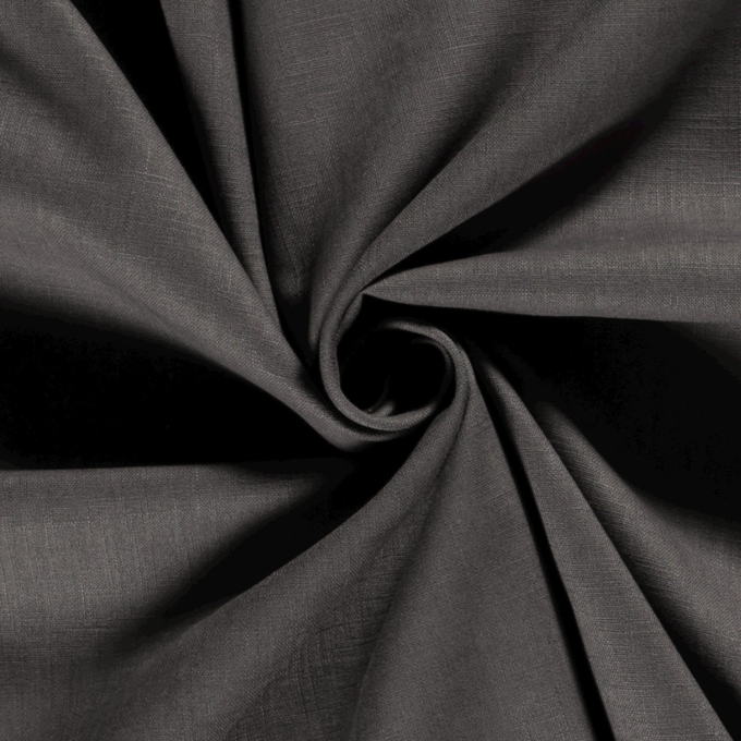 Tissu lin coton, taupe foncé