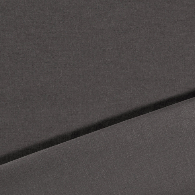 Tissu lin coton, taupe foncé