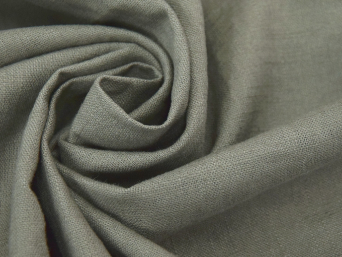 Tissu lin coton, vert OTAN