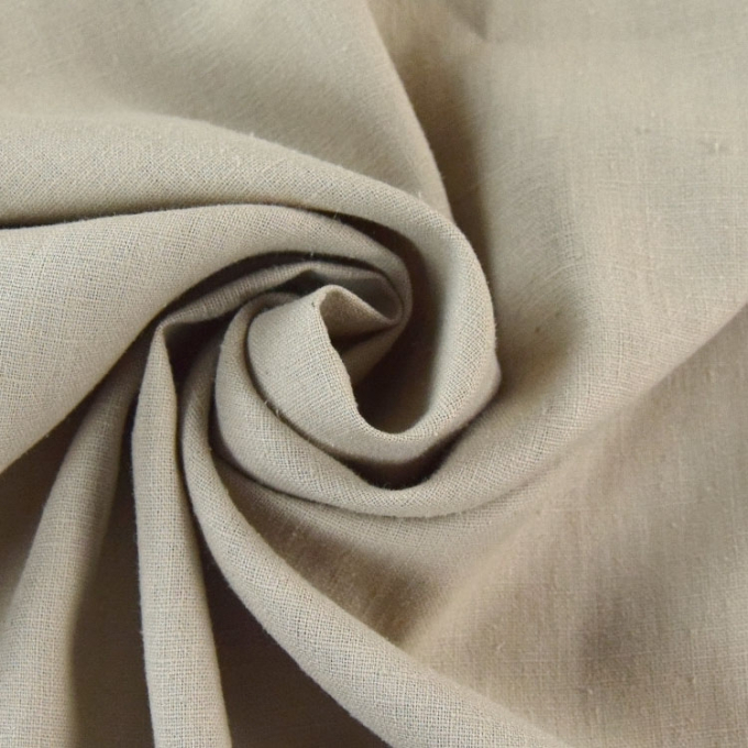 Tissu lin coton, naturel