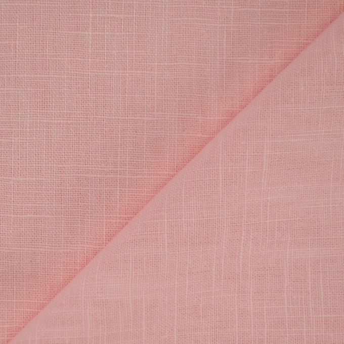 Tissu lin coton, rose