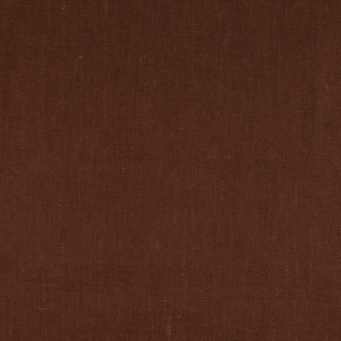 Tissu lin coton, chocolat