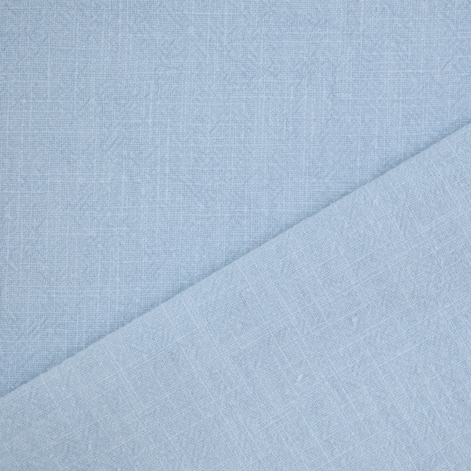 Tissu lin mix lin stonewashed, bleu baby