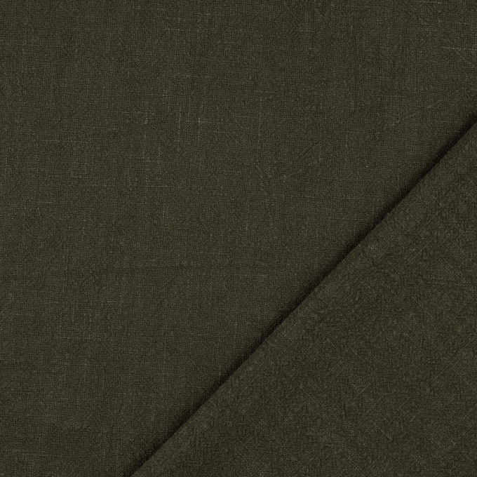 Linnen mix stonewashed, donkergroen