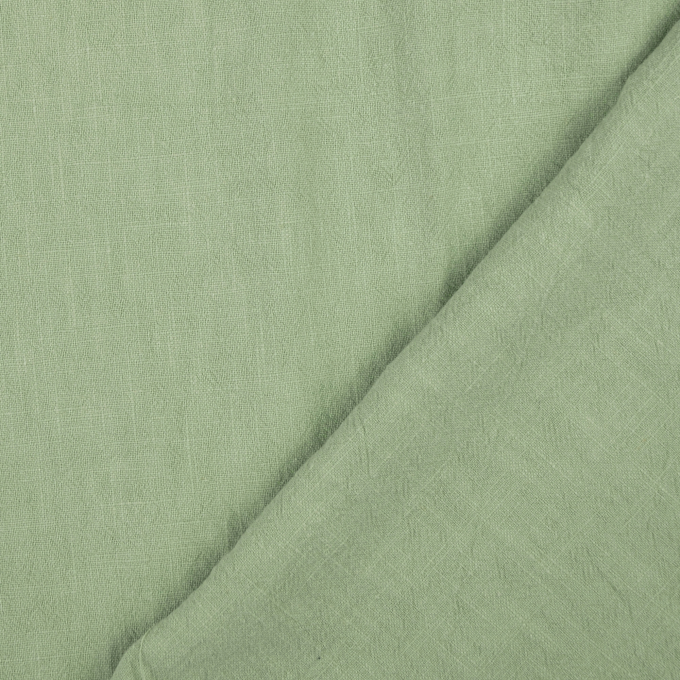 Linnen mix stonewashed, licht pastelgroen