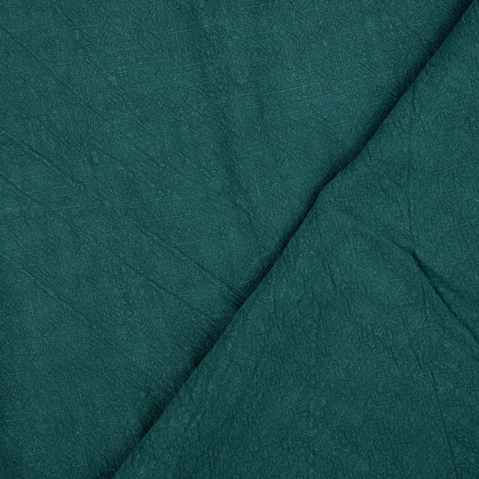 Linnen mix stonewashed, petrol