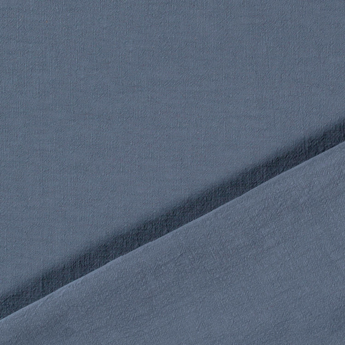 Linnen mix stonewashed, duivenblauw