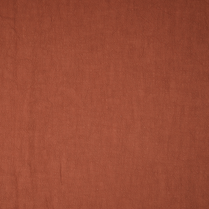 Linnen mix stonewashed, terracotta