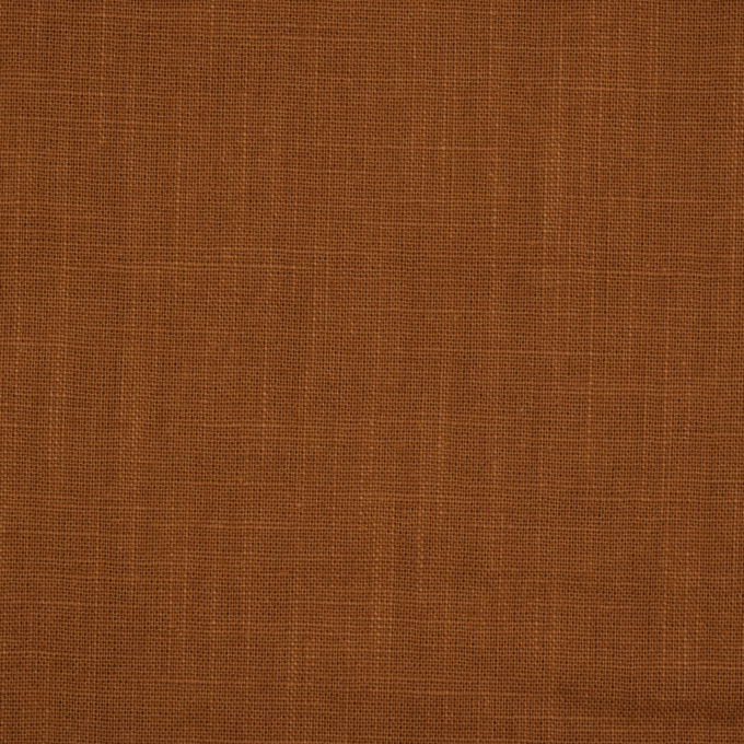 Tissu lin coton, terracotta